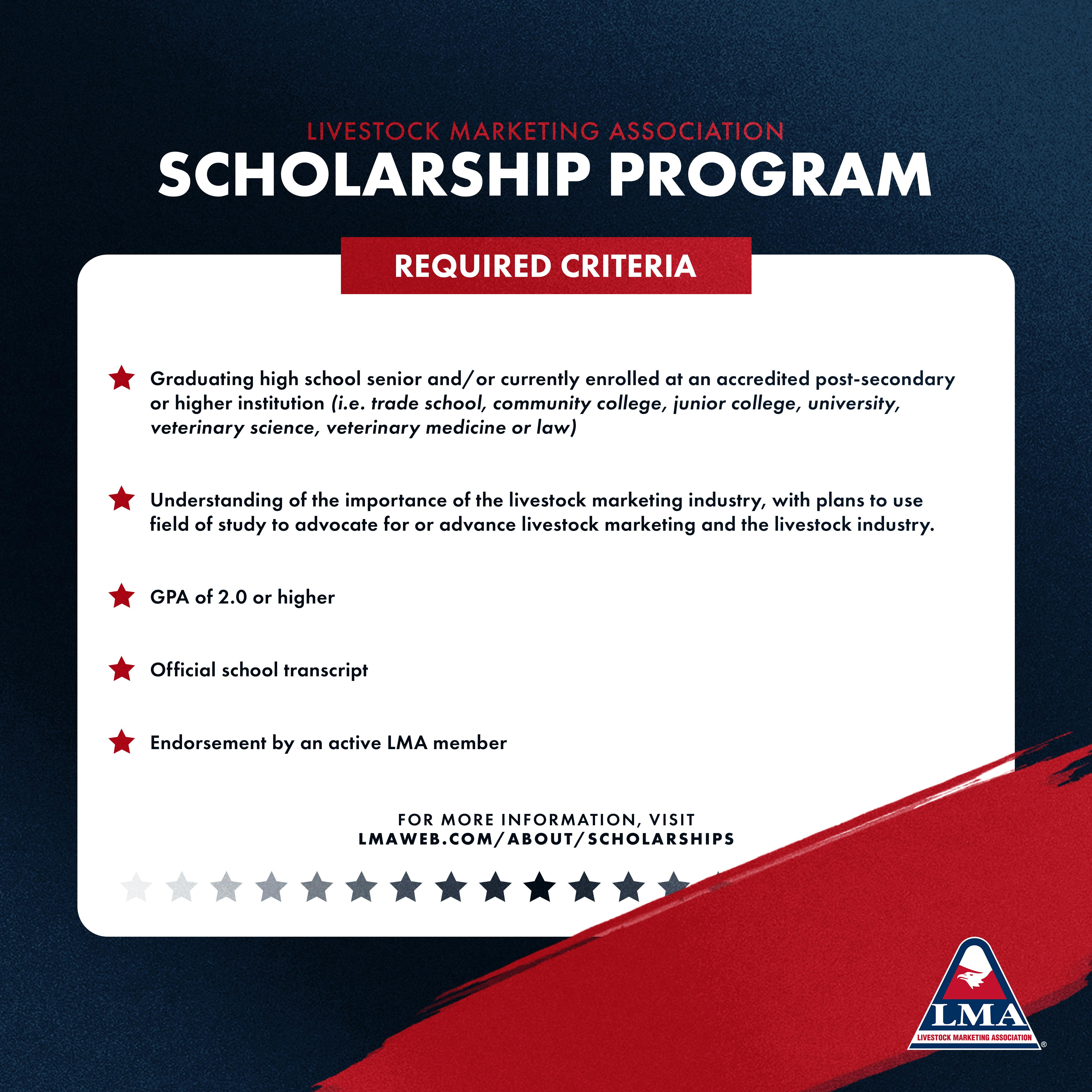 LMA Scholarship Applications